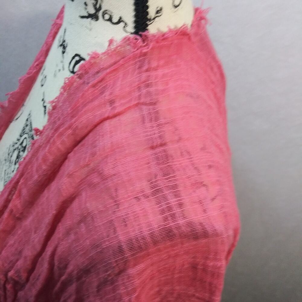 Vince Camuto Natural Sun Kissed Coral Cardigan Cover Up Beach Vacation Size OS - Picture 5 of 9